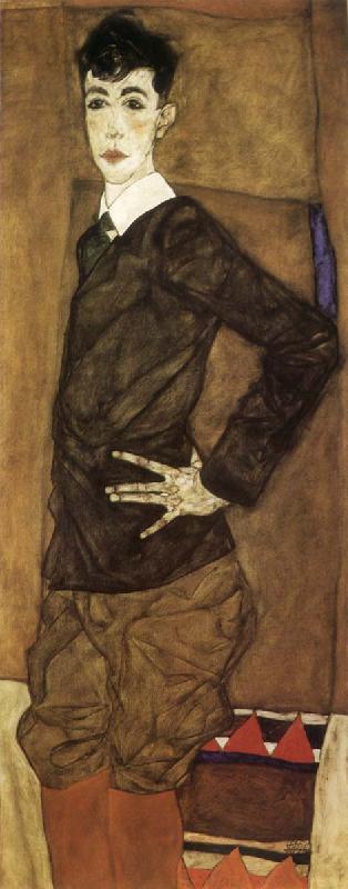 Egon Schiele Portrait of Erich Lederer